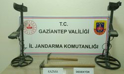 Gaziantep'te kaçak kazı yapan 2 şüpheli yakalandı