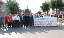 Kilis'te sağlıklı yaşama dikkat çekmek için yürüyüş düzenlendi