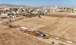Midyat'ta atıksu hattı döşeme çalışmaları tamamlandı