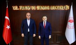 Milletvekili Hüseyin Özhan, Bakan İbrahim Yumaklı’yı  ziyaret etti  