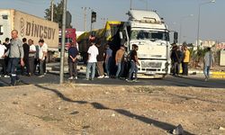 Nusaybin'de tırın çarptığı sinyalizasyon direğinin devrilmesi sonucu ulaşımda aksama oldu