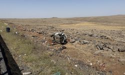 Şanlıurfa'da şarampole devrilen otomobilin sürücüsü yaralandı