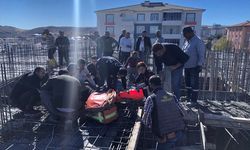 Adıyaman'da beton pompasının altında kalan işçi ağır yaralandı