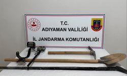 Adıyaman'da kaçak kazı yapan 2 şüpheli yakalandı