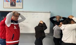 Batman'da afetlere karşı okullarda eş zamanlı tahliye tatbikatı