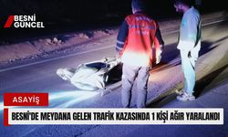 Besni'de Meydana Gelen Trafik Kazasında 1 Kişi Ağır Yaralandı