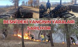 Besni’deki Yangının Yaraları Sarılıyor