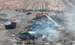 İslahiye'de çöplük alanda çıkan yangın söndürüldü