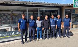 Kahta Belediyesi Zabıta Müdürlüğü yetkilileri, gazeteci Mustafa Kamış ile bir araya geldi