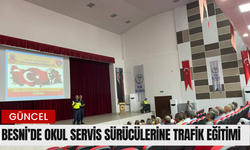 Besni’de Okul Servis Sürücülerine Trafik Eğitimi