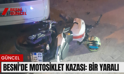 Besni'de Motosiklet Kazası: Bir Yaralı