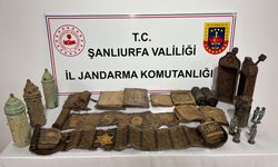 Şanlıurfa'da 11 kitabe ve 4 heykel ele geçirildi