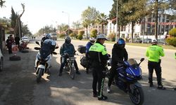 Adıyaman'da motosiklet sürücüleri denetlendi