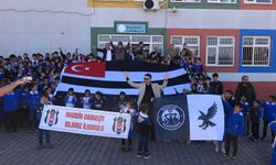 Mardin'deki öğrencilere Beşiktaş forması dağıtıldı
