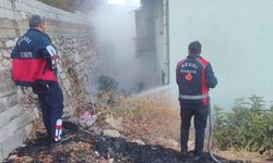 Besni'de çıkan atık yangını kontrol altına alındı