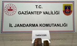 Gaziantep'te tarihi eser dolandırıcılığı yaptıkları iddiasıyla 2 zanlı yakalandı