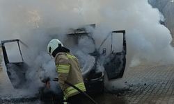 Mardin'de kamyonette çıkan yangın söndürüldü