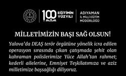 Milli Eğitim Müdürlüğü'nden şehit polisler için başsağlığı