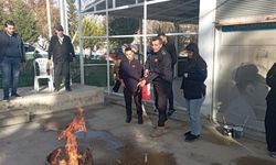 Besni Belediyesi'nden özel gereksinimli öğrencilere yangın eğitimi
