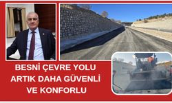 Besni Çevre Yolu’nda Sıcak Asfalt Çalışması Başladı