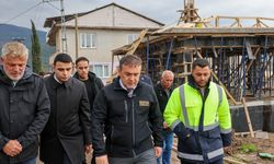 Osmaneli’nde Yangınzedeler İçin Konut İnşaatı Sürüyor