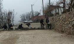 Çelikhan’da Yıldırım Beyazıt Caddesi’nde Parke Çalışması