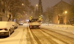 Gaziantep'te karla mücadele çalışmaları sürüyor
