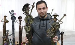 Kilis'te özel gereksinimli bireyler geri dönüşümle üretmenin mutluluğunu yaşıyor