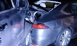 Zincirleme trafik kazasında 7 araçta hasar oluştu