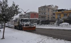 Şahinbey'de karla mücadele çalışmaları sürüyor