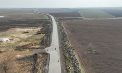 Şanlıurfa kırsalında 12 kilometrelik yol betonla buluşuyor