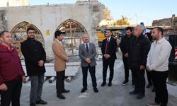 Tarihi Tuz Hanı'nda restorasyon çalışmaları sürüyor