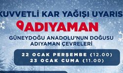 Adıyaman’da Kuvvetli Kar Geliyor: Dikkatli Olun