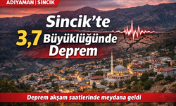 Adıyaman'da 3,7 büyüklüğünde deprem
