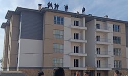 Adıyaman'da inşaat işçileri maaş için eylem yaptı