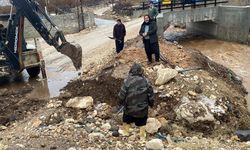 Araban'da taşkınların önlenmesi için ıslah çalışması sürüyor