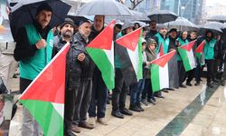 Batman'da bir grup Kudüs ve Gazze'ye destek için toplandı