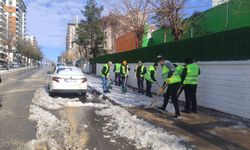 Batman'da karla mücadele çalışmaları sürüyor