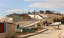 Belören Köyü'nde deprem konutları inşaatı hızlandı