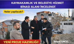 Besni Hizmet Binası İnşaat Alanları İncelendi