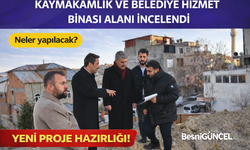 Besni Hizmet Binası İnşaat Alanları İncelendi