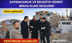 Besni Hizmet Binası İnşaat Alanları İncelendi