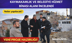 Besni Hizmet Binası İnşaat Alanları İncelendi