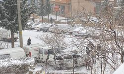 Besni'de kar yağışı etkisini artırdı