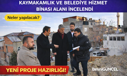 Besni Hizmet Binası İnşaat Alanları İncelendi