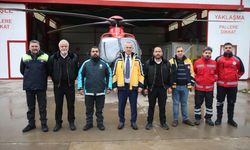 Diyarbakır’daki Ambulans Helikopter Karda Umut Oluyor
