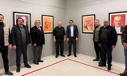 Gaziantep'te Etem Çalışkan'ın Atatürk Portreleri Sergisi