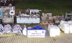 İzmir’de Tarihi Operasyon: 1,6 Ton Hammadde Ele Geçirildi