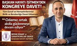 Esnaf Odası Başkanı İşitmen’den Kongreye Davet
