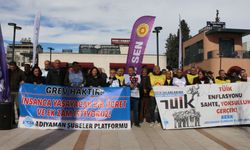 KESK Adıyaman'da iş bıraktı: 'İş bıraktık, çünkü geçinemiyoruz' - Videolu Haber